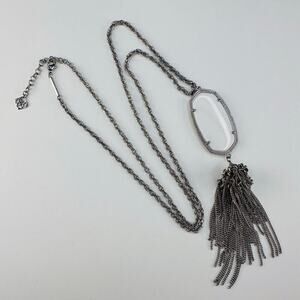 Kendra Scott Rayne Silver Tassel Pendant Necklace